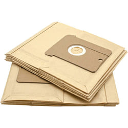 Vhbw - 10x Sacs compatible avec Singer Junior 5 aspirateur - papier, 22, 25cm x 20,5cm, couleur sable