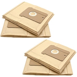Vhbw - 20x Sacs compatible avec Singer Junior 5 aspirateur - papier, 22, 25cm x 20,5cm, couleur sable