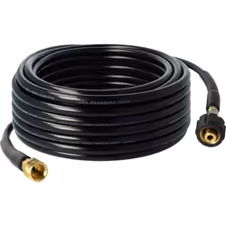 Description générale Tuyau de rallonge robuste de 20 mètres pour votre nettoyeur haute pression, offrant une flexibilité accr ...