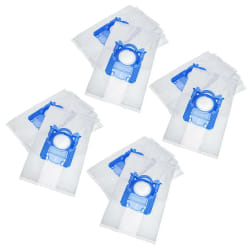 vhbw 20x Sacs pour Aspirateur - Microfibres, 17,1cm x 27,8cm, Blanc
