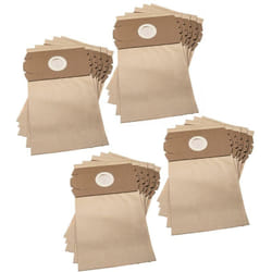 vhbw 20x Sacs compatible avec Mondilec DH 155 R aspirateur - papier, 31,5cm x 18cm marron
