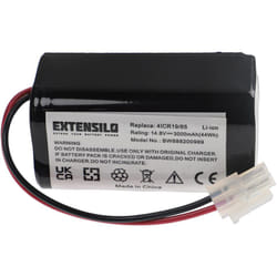 Extensilo - Batterie remplacement pour Ecovacs 4ICR19/65, BL7402A pour robot électroménager (3000mAh, 14,8V, Li-ion)