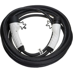 vhbw Câble de recharge type 2 vers type 2 compatible avec Fiat E-Doblo, E-Ulysse, Tipo, 600, Panda voiture électrique - 3 phases, 32 A, 22 kW, 10 m
