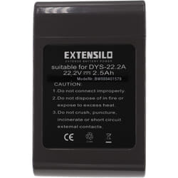 Extensilo - Batterie compatible avec Dyson DC45 Animalpro, DC56, DC57 aspirateur, robot électroménager - Type a (2500mAh, 22,2V, Li-ion)