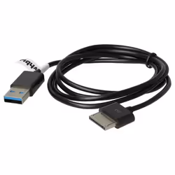 vhbw Câble de données USB compatible avec Asus VivoTab RT TF600 TF600T TF810 tablette - Câble 2 en 1 avec charge (type A sur
