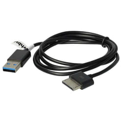 vhbw Câble de données USB compatible avec Asus VivoTab RT TF600 TF600T TF810 tablette - Câble 2 en 1 avec charge (type A sur