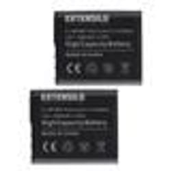 EXTENSILO 2x Batteries compatible avec Sony Cyber-Shot DSC-H70L DSC-H70R DSC-H70S DSC-H9 appareil photo reflex numérique