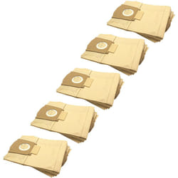 50x Sacs remplacement pour Baur 340.755 / 340-755, 340.765 / 340-765 pour aspirateur - papier, 30cm x 21cm couleur sable - Vhbw