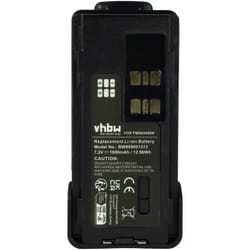 Vhbw - Batterie remplacement pour Motorola PMNN4418, PMNN4418AR, PMNN4491AR pour radio talkie-walkie (1800mAh, 7,4V, Li-ion) - avec clip de ceinture