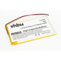 Vhbw - Batterie remplacement pour Iriver DA2WB18D2 pour lecteur de musique MP3 (1700mAh, 3,7V, Li-polymère)