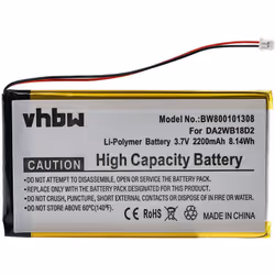 vhbw - the clever way - Batterie de rechange de haute qualité avec une grande autonomie et compatible avec votre lecteur de m ...