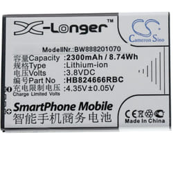 Vhbw - Batterie remplacement pour Huawei HB824666RBC, HWBBJ1 pour routeur modem hotspots (2300mAh, 3,8V, Li-ion)
