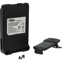Vhbw - Batterie compatible avec Icom Marine Transceiver, IC-V85, IC-M88 radio talkie-walkie (1800mAh, 7,4V, Li-ion) - avec clip de ceinture
