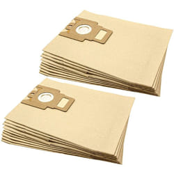Vhbw - 20x Sacs compatible avec Miele s 300 i ... 399 i Serie, s 371, S381 aspirateur - papier, 28,5cm x 22cm, couleur sable