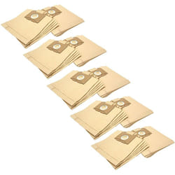 50x Sacs compatible avec Progress Diamant 5000, 5001, 5002, 5003, 5004, 5005 aspirateur - papier, 26cm x 22cm, couleur sable - Vhbw