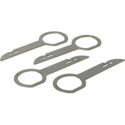 Vhbw - 4x Clés d'extraction pour autoradio compatible avec Audi Gamma cc, Navigation Plus voiture - Outils pour déblocage d'autoradio, longueur 7 cm