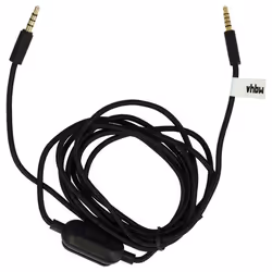 vhbw Câble audio AUX compatible avec Logitech G Pro G Pro X G233 G433 casque - Avec prise jack 35 mm 200 cm noir