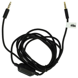vhbw Câble audio AUX compatible avec Logitech G Pro G Pro X G233 G433 casque - Avec prise jack 35 mm 200 cm noir
