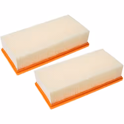 vhbw - the clever way Lot de 2x filtre à plis plats pour votre aspirateur multi-usages ou industriel - Finition sur mesure po ...