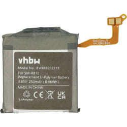Vhbw - Batterie compatible avec Samsung Galaxy SM-R810, SM-R815 smartwatch montre connectée bracelet fitness (250mAh, 3,85V, Li-polymère) + outils