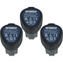 3x Batteries compatible avec Hendi couteau à kebab (2500 mAh, Li-ion, 12 v) - Extensilo