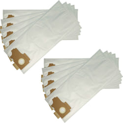 vhbw 10x Sacs compatible avec Kärcher CV 36/2, CV 46/2, CW 100, CW 50, K 35 E, TBS 32 E aspirateur - microfibres non tissées, 35cm x 25cm blanc