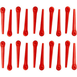 Vhbw - 20x Lames compatible avec Gardena AccuCut 2417-20, 2417, 400Li 8840, 400Li 8840-20 taille gazon - Lames de rechange, orange, plastique