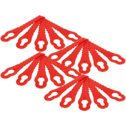 Vhbw - 20x Lames compatible avec Florabest fat 18 B2 - 95940 PA6, fat 18 B3 - 102971 PA6 tondeuse - Lames de rechange, rouge, polyamide