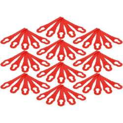 Vhbw - 50x Lames compatible avec Florabest fat 18 B2 - 95940 PA6, fat 18 B3 - 102971 PA6 tondeuse - Lames de rechange, rouge, polyamide