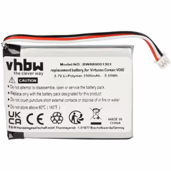 vhbw - the clever way - Batterie de rechange de haute qualité avec une grande autonomie et compatible avec votre casque audi  ...