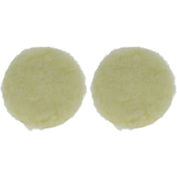 2x Eponge de polissage compatible avec Bosch pex 220 a, gex 125-1 ae ponceuses excentriques et à vibration - 12,5 cm diam. de travail, beige - Vhbw