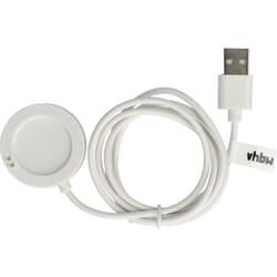 vhbw Station de charge USB compatible avec Xiaomi Watch S2 46mm, 42mm montre connectée - Chargeur support avec câble, 102 cm blanc