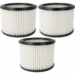 vhbw - the clever way Set de 3x élément de filtrage pour votre aspirateur multifonction, humide et sec - Parfaitement adapté  ...