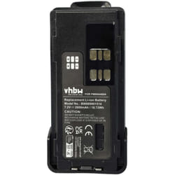 Vhbw - 1x Batterie compatible avec Motorola DP2400e, DP2600E, DP2600, DP2400 radio talkie-walkie (2600mAh, 7,4V, Li-ion) - avec clip de ceinture