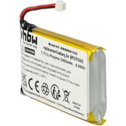 Batterie compatible avec Dogtra pathfinder trx, pathfinder collier de dressage de chien (2400mAh, 3,7V, Li-polymère) - Vhbw