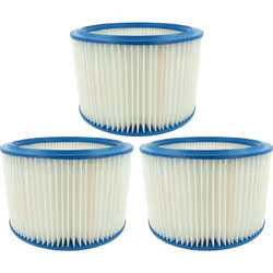 vhbw - the clever way Set de 3x élément de filtrage pour votre aspirateur multifonction, humide et sec - Utilisé pour les asp ...