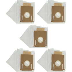 Vhbw - 5x Sacs compatible avec Ecovacs Deebot Ozmo T8, T9, T8 Aivi, T8 Aivi+ robot aspirateur - microfibres non tissées, 30cm x 16,5cm blanc