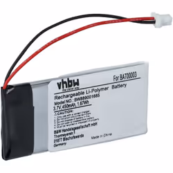 vhbw - the clever way - Batterie de rechange de haute qualité avec une grande autonomie et compatible avec votre casque audi  ...