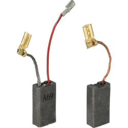 Vhbw - 2x balais de charbon 23 x 12,3 x 6,2 mm compatible avec Berner bcdh 5 outil électrique, marteau piqueur