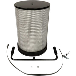 Filtre à particules fines compatible avec bamato AB-1500CF centrale d'aspiration - particules fines avec brosses de nettoyage - Vhbw