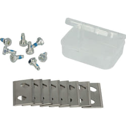 8x Lames compatible avec Cub Cadet XR5 4000, 3000, 2000, 1000 tondeuse - Lames de rechange, argenté, acier chrome-carbone - Vhbw
