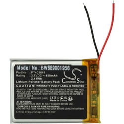 Vhbw - Batterie compatible avec Denon AH-GC30 casque audio, écouteurs sans fil (650mAh, 3,7V, Li-polymère)