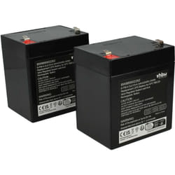 vhbw 2x Batterie compatible avec APC BF350-GR, BE 500, DLA2200RMI2U, BF500-GR, FG20451, RBC29, RBC20 Fortress I LI 360VA ASI (4500mAh, 12V, AGM)