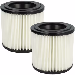 vhbw - the clever way Set de Cartouche Filtre pour votre aspirateur industriel, pour aspiration à sec ou humide - Finition su ...