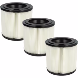 vhbw - the clever way Set de Cartouche Filtre pour votre aspirateur industriel, pour aspiration à sec ou humide - Finition su ...
