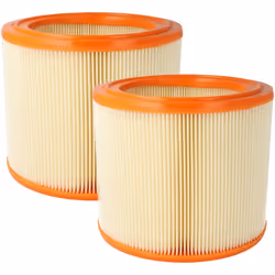 vhbw - the clever way Filtres à lamelles compatibles en pack de 2 pour votre aspirateur à main, aspirateur sec et humide ou a ...