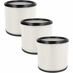 vhbw - the clever way Set de Cartouche Filtre pour votre aspirateur industriel, pour aspiration à sec ou humide - Finition su ...