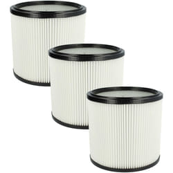 Lot de 3x filtres à cartouche compatible avec Starmix gs 3078 pz, 2078 pz aspirateur - Filtre plissé, polyester - Vhbw