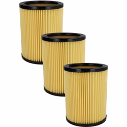 vhbw - the clever way Set de filtre plissé pour votre aspirateur industriel, pour aspiration à sec ou humide - Finition sur m ...