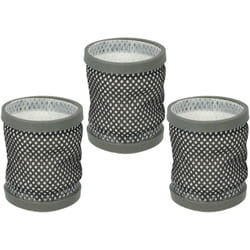 3x Filtre compatible avec Dirt Devil Cavalier Parquet, Cavalier Reach, Cavalier aspirateur - filtre de sortie d'air, noir / blanc / gris - Vhbw
